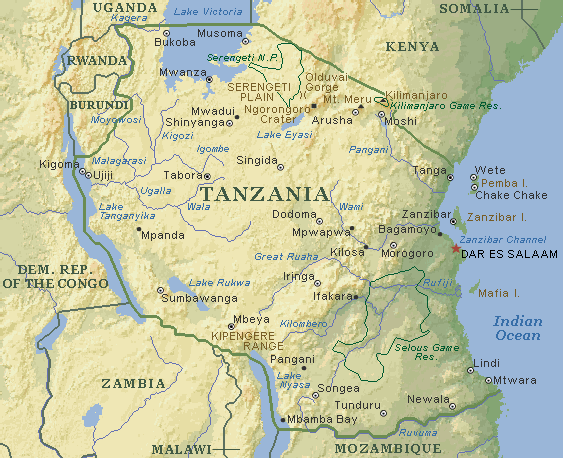 mapa-tanzania